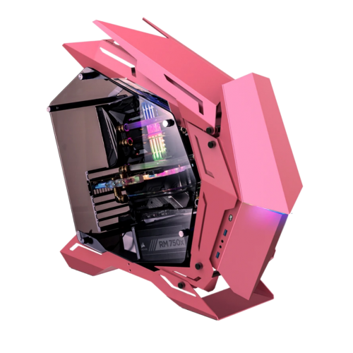 Корпус без блока питания/ Case JONSBO MOD-3, Full-Tower, TG, no fans, 2xUSB-A 3.0, EATX, ATX, mATX, mITX Pink JONSBO