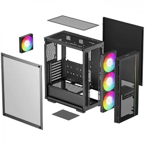 Корпус Deepcool Matrexx 55 V4 MESH черный ATX с 7 вентиляторами 120mm и 2x140mm – идеальный выбор для сборки игрового ПК