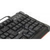 Клавиатура Оклик 717G BLACK DEATH: USB мультимедийная игровая клавиатура с LED подсветкой (черный/оранжевый, 1.5м)