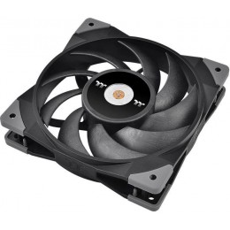 Вентилятор для корпуса Thermaltake Toughfan 12 120х120x25 черный 4-pin 22.3дБ (упак.:2шт) (CL-F082-PL12BL-A) Ret [CL-F082-PL12BL-A]