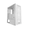 Корпус без блока питания/ Case PCCooler MA100 MESH WH, Midi-Tower, TG, Mesh, 3x120mm ARGB, 1xUSB-A 3.0 + 2xUSB-A 2.0, ATX, mATX, mITX White