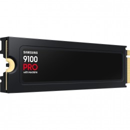 Твердотельный накопитель/ Samsung SSD 9100 PRO, 4000GB, M.2(22x80mm), NVMe 2.0, PCIe 5.0 x4, V-NAND TLC, R/W 14800/13400MB/s, IOPs 2 200 000/2 600 000, TBW 2400, DWPD 0.3, with Heatsink (12 мес.)