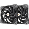 Купить вентилятор для корпуса Thermaltake Toughfan 12 (120x120x25, черный, 4-pin, 22.3 дБ, упаковка 2 шт) - CL-F082-PL12BL-A