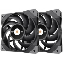 Вентилятор для корпуса Thermaltake Toughfan 12 120х120x25 черный 4-pin 22.3дБ (упак.:2шт) (CL-F082-PL12BL-A) Ret [CL-F082-PL12BL-A]