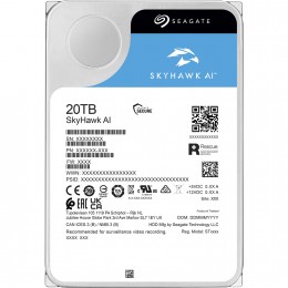 Жесткий диск/ HDD Seagate SATA3 20Tb SkyHawk Al 7200 256Mb 1 year warranty (replacement ST20000VE002)