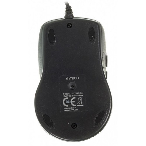 Мышь A4Tech X-710MK черный оптическая 2000dpi USB 7but (X-710MK USB)