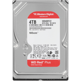 Жесткий диск/ HDD WD SATA3 4Tb NAS Red Plus 5400 128Mb 1 year warranty (replacement WD40EFZX, WD40EFAX, WD40EFPX)