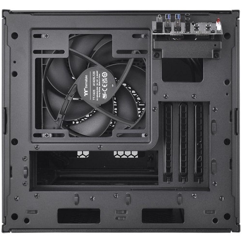 Купить корпус Thermaltake The Tower 200 черный miniITX - 6 вентиляторов 120мм, 4 вентиляторов 140мм, 2xUSB3.0, аудио, без БП [CA-1X9-00S1WN-00]