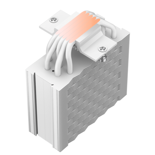 Кулер для процессора/ CPU Cooler PCCooler RZ500 WH (250W, 4-pin PWM, 155mm, Al/Cu, 5x6mm, 1x120mm, 86.73CFM, 32dBA, 2200RPM, S: 1851/1700/1200/115X, AM5/AM4, white) PcCooler