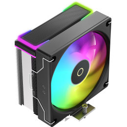 Кулер для процессора/ CPU Cooler Ocypus Delta A40 SE BK ARGB (190W, 4-pin PWM, 147mm, Al/Cu, 4x6mm, ARGB, 1x120mm, 60CFM, 31dBA, 1800RPM, S: 1851/1700/1200/115X, AM5/AM4, black)