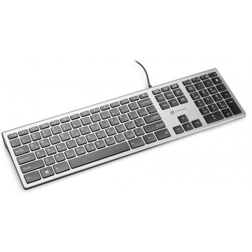 Клавиатура Оклик 890S USB Slim Multimedia серый/черный, 1.6м кабель – идеальный выбор для комфортной работы и игр