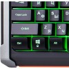 Клавиатура Оклик 717G BLACK DEATH: USB мультимедийная игровая клавиатура с LED подсветкой (черный/оранжевый, 1.5м)
