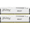 Купить оперативную память Kingston 32GB DDR5 6000MT/s CL30 DIMM (2 шт) FURY Beast White EXPO - высокая производительность для геймеров