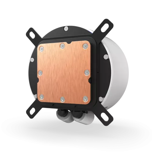 Система жидкостного охлаждения для ПК/ Water Cooling System NZXT Kraken Elite 280 RGB (250W, 280mm, LED temp., White/ Fans: 2x140mm, 98.61CFM, 34.5dBA, 2000RPM/ Pump height 65mm, 2800RPM, Rad thickness 27mm/ S: 1851, 1700, 1200, 115X, AM5, AM4) NZXT