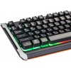 Клавиатура Оклик 717G BLACK DEATH: USB мультимедийная игровая клавиатура с LED подсветкой (черный/оранжевый, 1.5м)