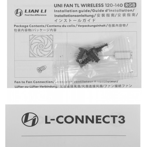 Вентилятор Lian-Li Uni Fan TL Wireless 120 ARGB 120х124.5x28 мм, черный, 4-pin, 33 дБ - идеальное решение для корпуса вашего ПК