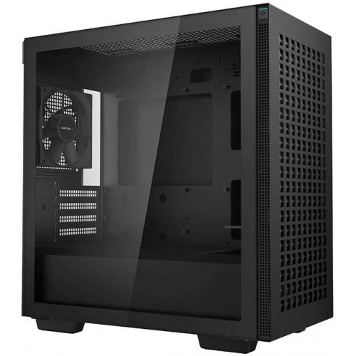 Корпус Deepcool CH370 черный mATX 7x120mm 4x140mm 2xUSB3.0 audio bott PSU [CH370 BLACK]