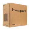 Корпус без блока питания/ Case HSPD M210, Mesh Mid Tower, Black, 0.7 SPCC, 1x90mm mATX, mITX 140/280/150mm 1x2.5", 1x3.5", 4xPCI 1xUSB-A 3.0 302x168x350mm