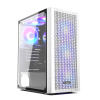 Корпус без блока питания/ Case PCCooler MA100 MESH WH, Midi-Tower, TG, Mesh, 3x120mm ARGB, 1xUSB-A 3.0 + 2xUSB-A 2.0, ATX, mATX, mITX White