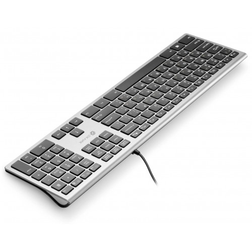 Клавиатура Оклик 890S USB Slim Multimedia серый/черный, 1.6м кабель – идеальный выбор для комфортной работы и игр