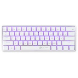 Клавиатура Оклик K763W механическая белый USB беспроводная BT/Radio Multimedia for gamer LED (1920562) кабель 1.5м