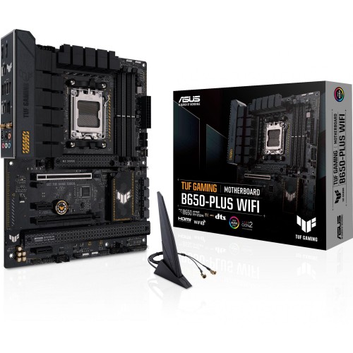 Материнская плата Asus TUF GAMING B650-PLUS WIFI для Socket AM5 с поддержкой DDR5, 2.5G LAN и HDMI