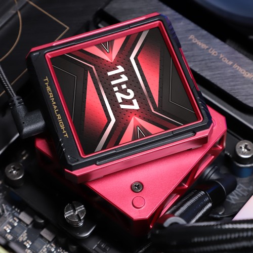 Водяное охлаждение для процессора/ Water Cooling System Thermalright Frozen Warframe 360 Ultra Black Argb (360mm, Black, ARGB/ Fans: 3x120mm, 70.84CFM, 22.1dBA, 2000RPM/ Pump height 60mm, 23dBA, 3000RPM, Rad thickness 27mm/ S: 1200, 1700, 1851, 2011, 2066