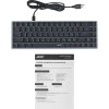 Клавиатура Acer OKW302 Механическая Серебристая USB Multimedia для Геймеров с LED Подсветкой для Ноутбуков (1.8м)