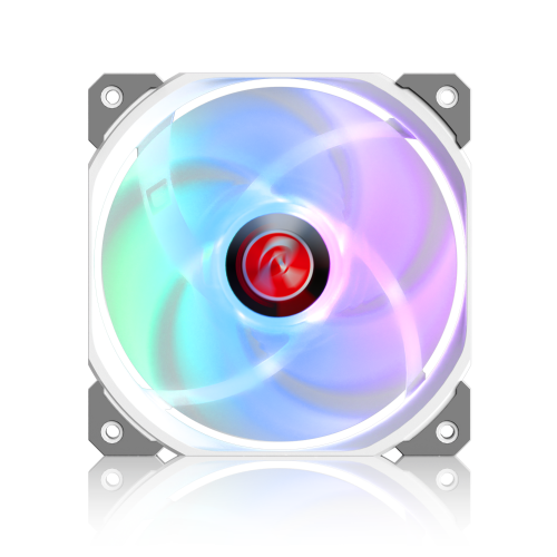 Вентилятор корпусный/ Case Cooler Raijintek AGERAS 12 ARGB-1 (120x120x25mm, 4-pin PWM, 67.38CFM, 33dBA, 2200RPM, White) RAIJINTEK CO LTD
