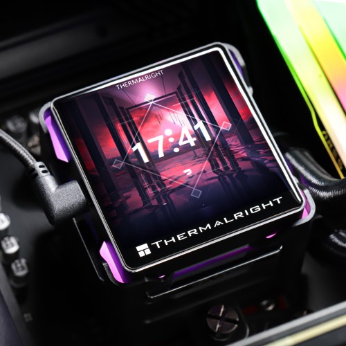 Система жидкостного охлаждения/ Water Cooling System Thermalright Elite Vision 360 (360mm, LED, Black, ARGB/ Fans: 3x120mm, 69CFM, 27dBA, 2150RPM/ Pump height 63mm, Rad thickness 27mm/ S: 1700, 1200, 1851, 115X, 2011, 2066, AM5, AM4) Thermalright