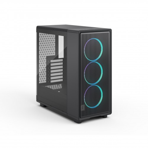 Корпус ПК без блока питания/ Case Fractal Design Epoch TG RGB Light Tint, Midi-Tower, 3x120mm ARGB, 2xUSB-A 3.2 + 1xUSB 3.2 Type-C ATX, mATX, mITX, Black Fractal Design