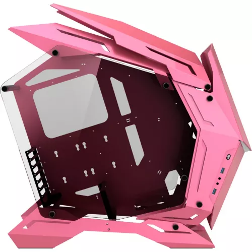 Корпус без блока питания/ Case JONSBO MOD-3, Full-Tower, TG, no fans, 2xUSB-A 3.0, EATX, ATX, mATX, mITX Pink JONSBO