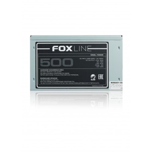 Блок питания Foxline 500Вт ATX с 120мм вентилятором - Надежное решение для вашего ПК