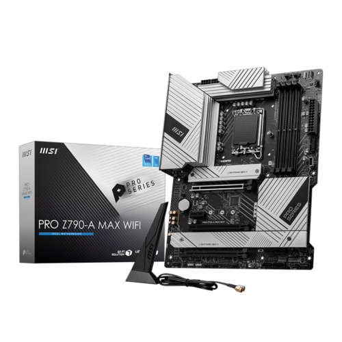 Материнская плата/ MB MSI INTEL Z790 s1700, 4xDDR5(256GB), HDMI 2.1/DP, 1xPCIe 5.0x16, 1xPCIe 4.0x16, 1xPCIe 3.0x16, 1xPCIe 3.0, 1xLAN (2.5GbE), Wi-Fi, BT, 6xSATA 6Gb/s, 4xM.2, 1xUSB-C, 5xUSB 3.2, 2xUSB 2.0, ATX MSI