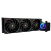 Система жидкостного охлаждения/ Water Cooling System Thermalright Elite Vision 360 (360mm, LED, Black, ARGB/ Fans: 3x120mm, 69CFM, 27dBA, 2150RPM/ Pump height 63mm, Rad thickness 27mm/ S: 1700, 1200, 1851, 115X, 2011, 2066, AM5, AM4) Thermalright