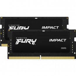 Память оперативная/ Kingston 32GB 6000MT/s DDR5 CL38 SODIMM (Kit of 2) FURY Impact XMP