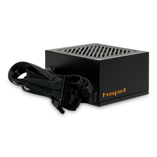 Блок питания/ Power Supply HSPD, 550W 80+ White (ATX, 2.31, Non-modular, 1x24(20+4)pin 500mm, 1xCPU 8(4+4)pin 550mm, 1xPCIe 8(6+2)pin 500mm, 1xSATA*3 400+150+150mm, 1xSATA*2 400+150mm, 1xMOLEX*2 400+150mm , Active, 120x120mm, 150x140x86mm, APFC, OVP, OPP,