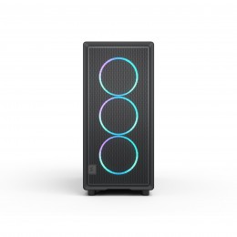 Корпус ПК без блока питания/ Case Fractal Design Epoch TG RGB Light Tint, Midi-Tower, 3x120mm ARGB, 2xUSB-A 3.2 + 1xUSB 3.2 Type-C ATX, mATX, mITX, Black
