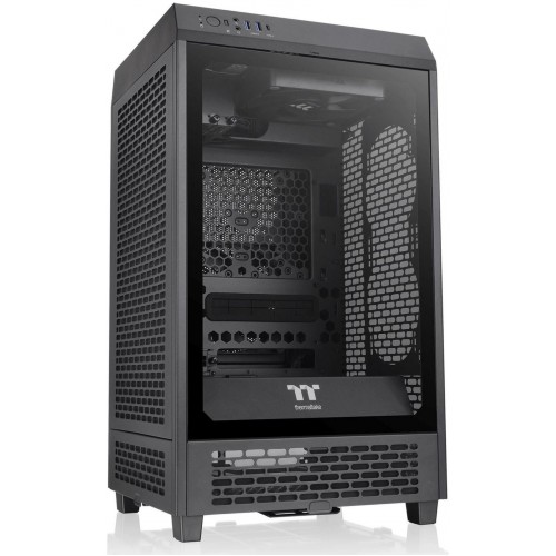 Купить корпус Thermaltake The Tower 200 черный miniITX - 6 вентиляторов 120мм, 4 вентиляторов 140мм, 2xUSB3.0, аудио, без БП [CA-1X9-00S1WN-00]