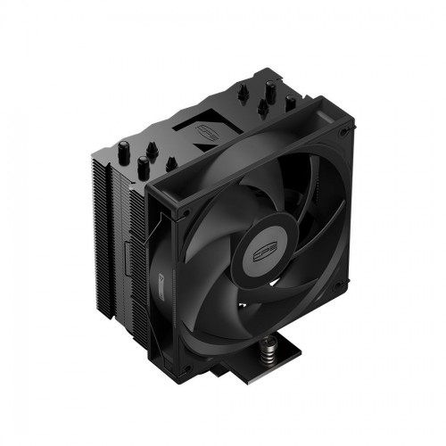 Кулер для процессора/ CPU Cooler PCCooler RT400 BK (235W, 4-pin PWM, 148mm, Al/Cu, 4x6mm, 1x120mm, 73.32CFM, 34.9dBA, 2200RPM, S: 115X/1200/1700/1851 , AMD AM4/AM5, black)