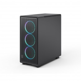Корпус ПК без блока питания/ Case Fractal Design Epoch TG RGB Light Tint, Midi-Tower, 3x120mm ARGB, 2xUSB-A 3.2 + 1xUSB 3.2 Type-C ATX, mATX, mITX, Black