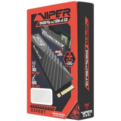 Купить твердотельный накопитель Patriot Viper VP4300 2TB PCIe 4.0 x4 M.2 2280 - высокая скорость и надежность для вашего ПК