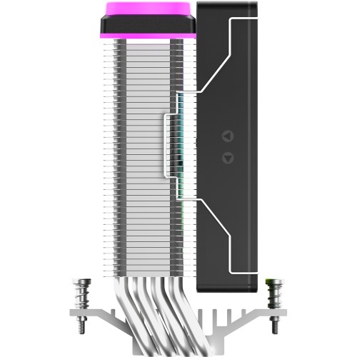 Кулер для процессора Ocypus Delta A40 SE BK ARGB - Эффективное охлаждение (190W, 4-pin PWM, 147mm) для AM5/AM4 в черном исполнении