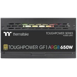 Блок питания Thermaltake ATX 650W Toughpower GF1 ARGB 80+ gold (20+4pin) APFC 140mm fan color LED 9xSATA Cab Manag RTL [PS-TPD-0650F3FAGE-1]