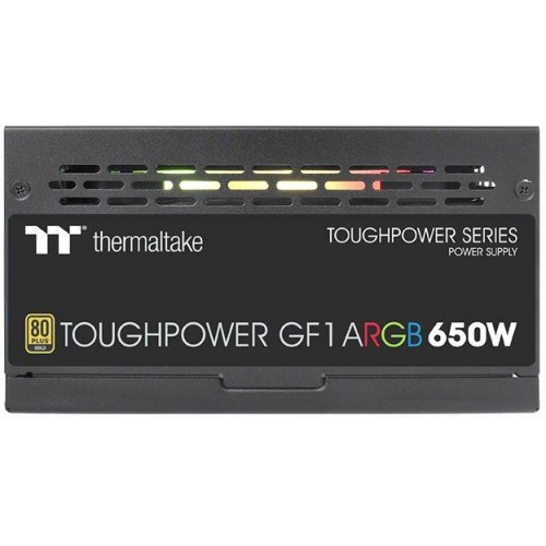 Купить блок питания Thermaltake ATX 650W Toughpower GF1 ARGB 80+ Gold с LED-подсветкой и 9xSATA кабелями