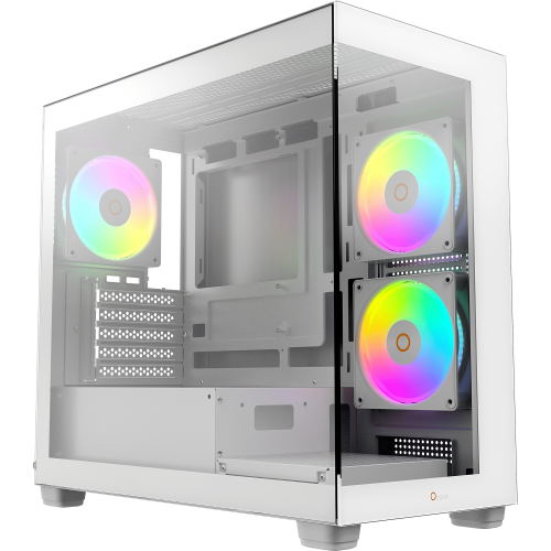Корпус ПК Ocypus Gamma C52 WH ARGB Mini-Tower с 3x120mm ARGB, USB 3.0 и 2xUSB 2.0 для mATX и mITX в белом цвете