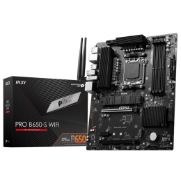 Материнская плата/ MB MSI AMD B650 sAM5, 4xDDR5(256GB), HDMI 2.1/DP, 2xPCIe 4.0x16, 1xPCIe 3.0, 1xLAN (2.5GbE), Wi-Fi, BT, 4xSATA 6Gb/s, 2xM.2, 1xUSB-C, 7xUSB 3.2, ATX