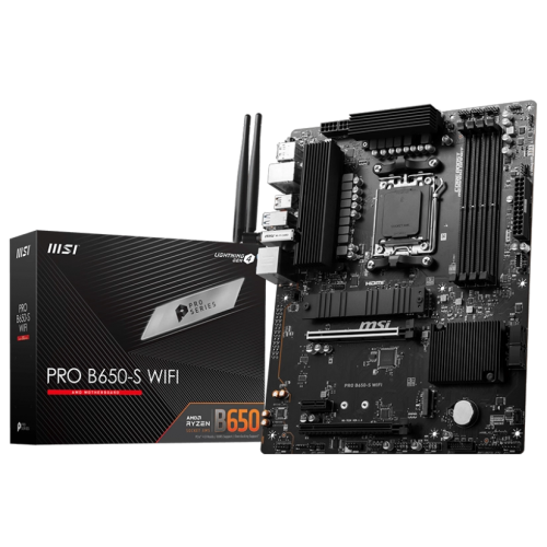 Материнская плата/ MB MSI AMD B650 sAM5, 4xDDR5(256GB), HDMI 2.1/DP, 2xPCIe 4.0x16, 1xPCIe 3.0, 1xLAN (2.5GbE), Wi-Fi, BT, 4xSATA 6Gb/s, 2xM.2, 1xUSB-C, 7xUSB 3.2, ATX MSI