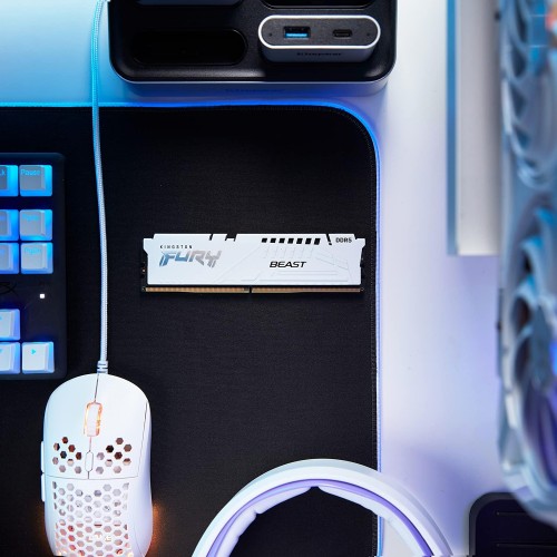 Память оперативная/ Kingston 32GB 5200MT/s DDR5 CL40 DIMM (Kit of 2) FURY Beast White XMP Kingston