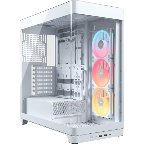 Купить корпус Corsair Frame 4500X LX-R RGB iCUE LINK - Midi-Tower с ARGB вентиляторами, поддержка E-ATX и USB 3.2, белый